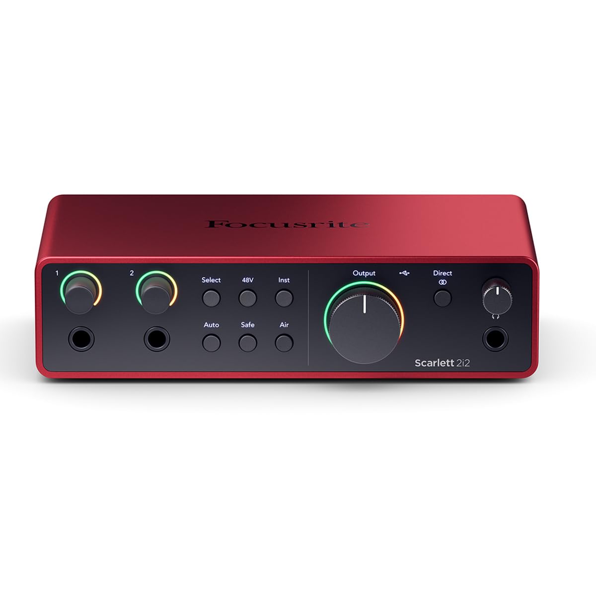 Focusrite Scarlett 2i2 4th Gen USB Audio Interface Bundle with Pro Tools Software & 10ft XLR Cable - Professional Studio Recording for Podcasting, Music Production & Home Studio Setup