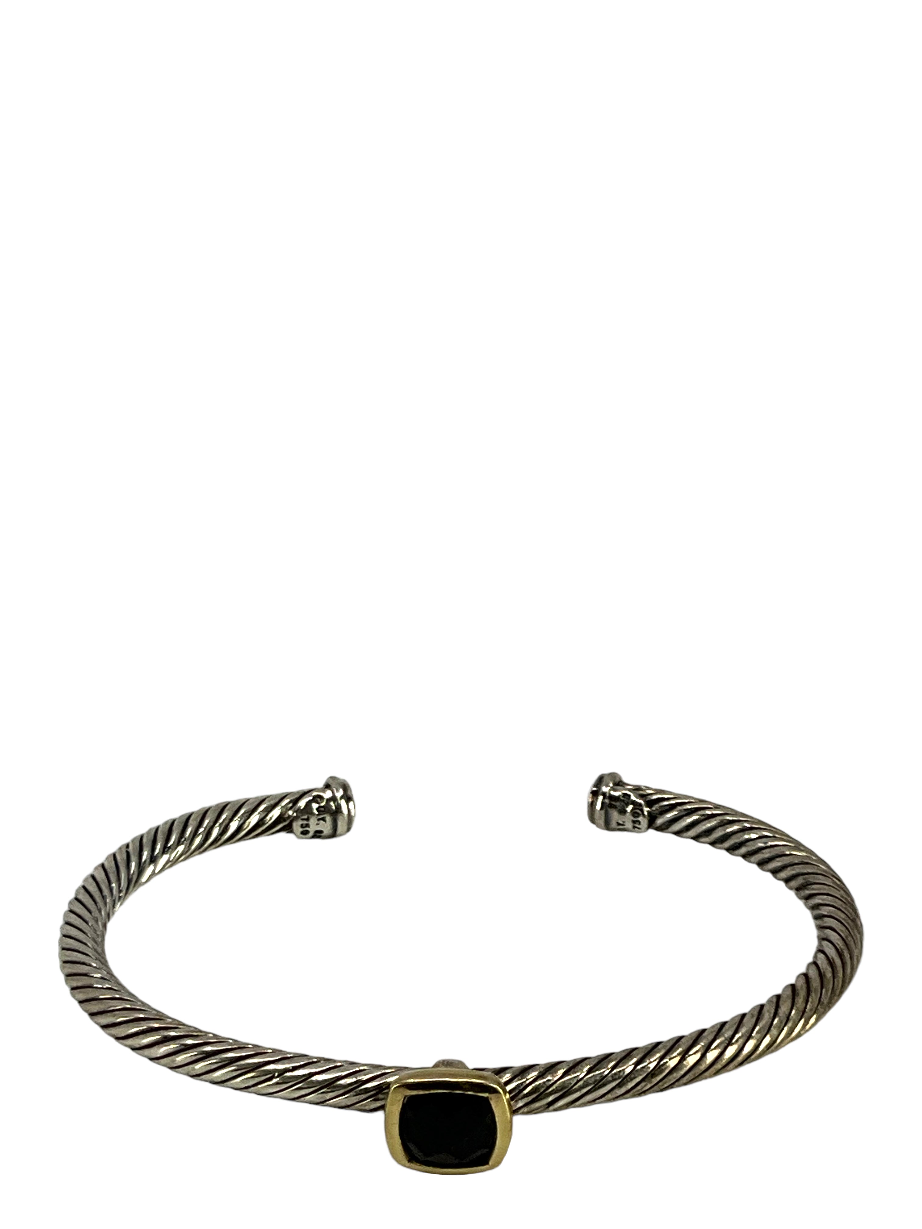 DAVID YURMAN Sterling Silver Smoky Quartz Noblesse Cable Cuff Bracelet for Women - Elegant Jewelry Gift for Anniversary, Birthday & Special Occasions