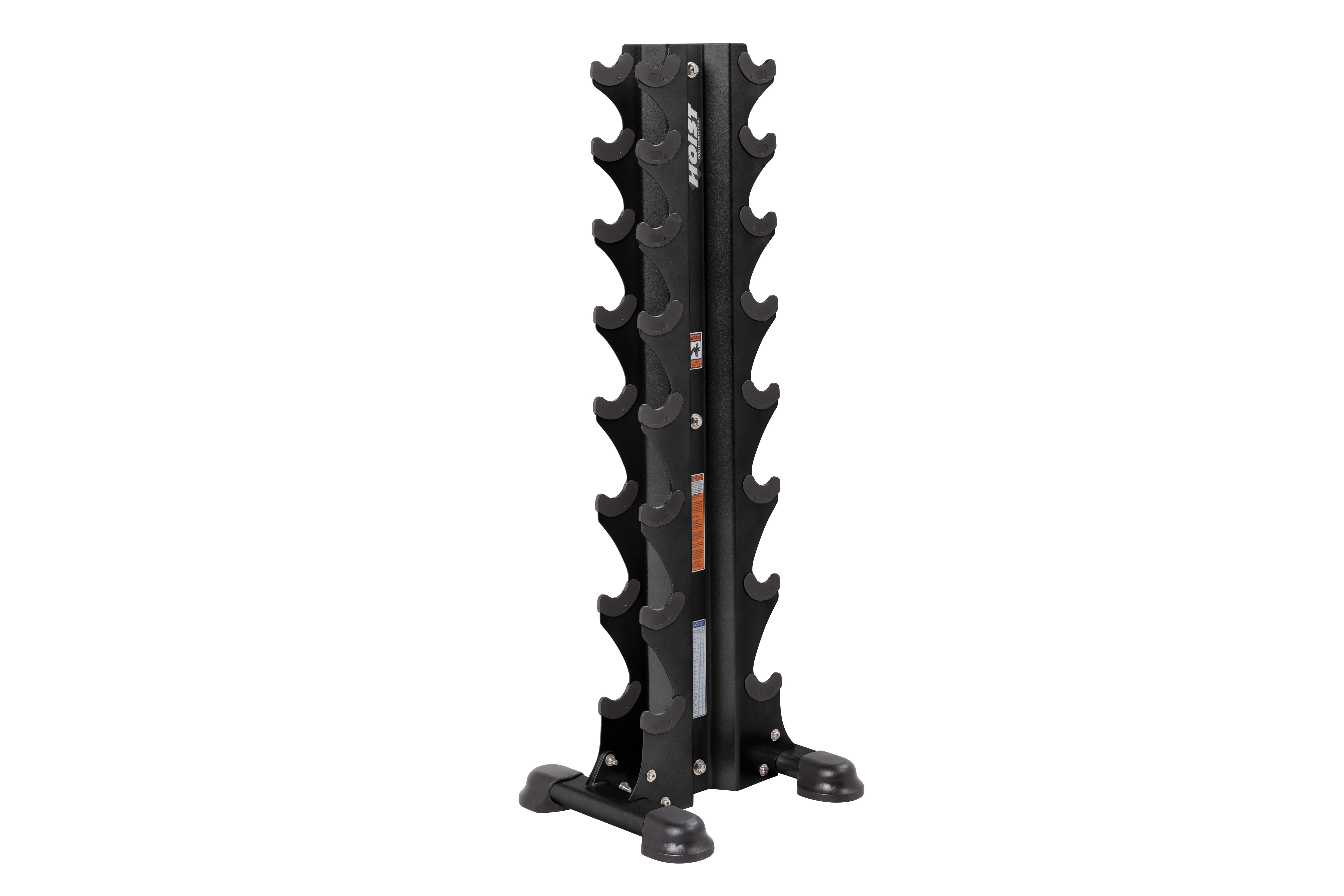 Hoist 8 Pair Vertical Dumbbell Tower Rack (HF 5460) - Heavy Duty Gym Equipment for Home & Commercial Use - Perfect for Weight Training & Strength Workouts