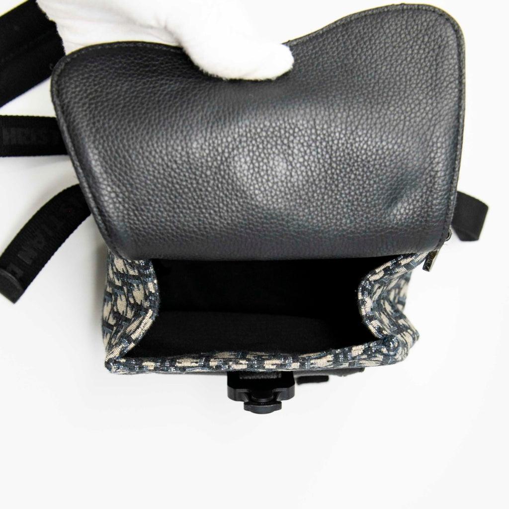 Dior Blue Oblique Mini Gallop Backpack - Luxury Designer Crossbody Bag for Women | Perfect for Travel, Work & Everyday Use