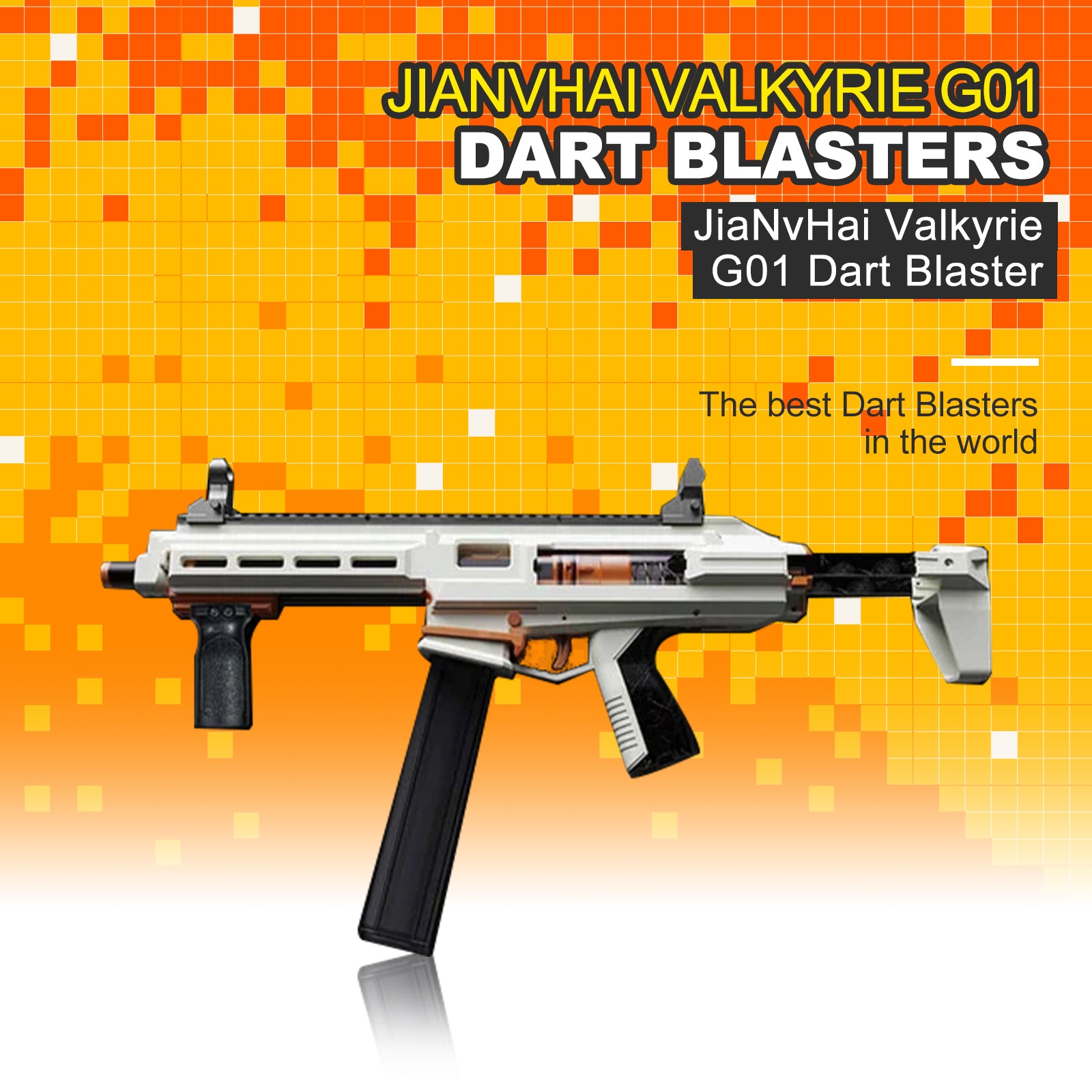 Valkyrie G01 Dart Blaster Toy - High Performance Foam Dart Gun for Kids & Adults - Outdoor Games, Nerf Battles, Backyard Fun & Team Competitions