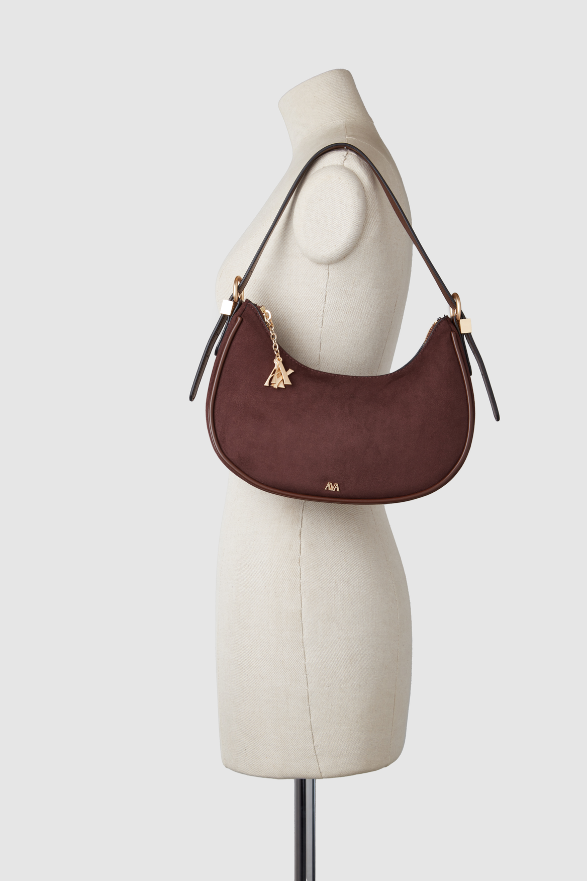 Vegan Suede Shoulder Bag for Women - IRIS Ethical Leather Crossbody Purse - Stylish & Sustainable Handbag for Work, Travel & Everyday Use