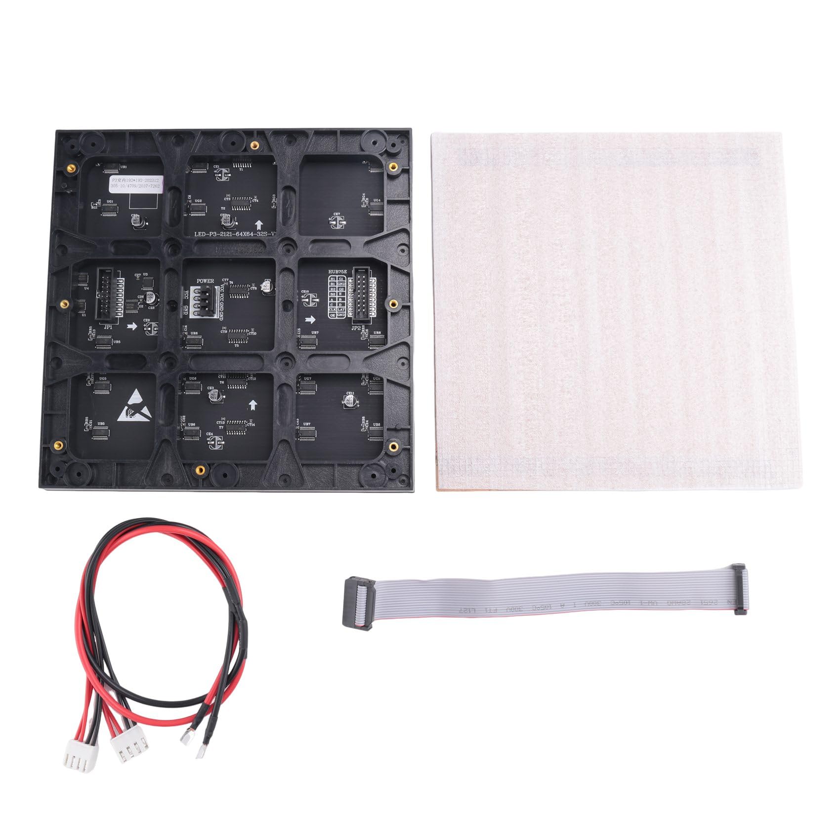 RKBCJQA 1PCS P3 Full Color LED Display Module - Indoor Conference Room Large Screen Electronic Advertising Board - Easy Installation & Use for Business Presentations & Digital Signage