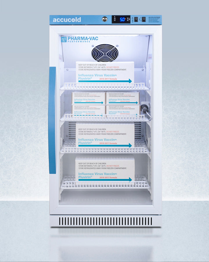 Accucold 2.83 Cu.Ft. Medical Vaccine Refrigerator with ADA Compliant Height - ARG31PVBIADA - Perfect for Clinics, Pharmacies & Vaccine Storage