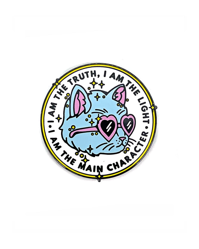 Main Character Enamel Pin - Cute Cartoon Badge for Backpacks, Jackets & Denim - Perfect for Gifts, Collectibles & Fashion Accessories