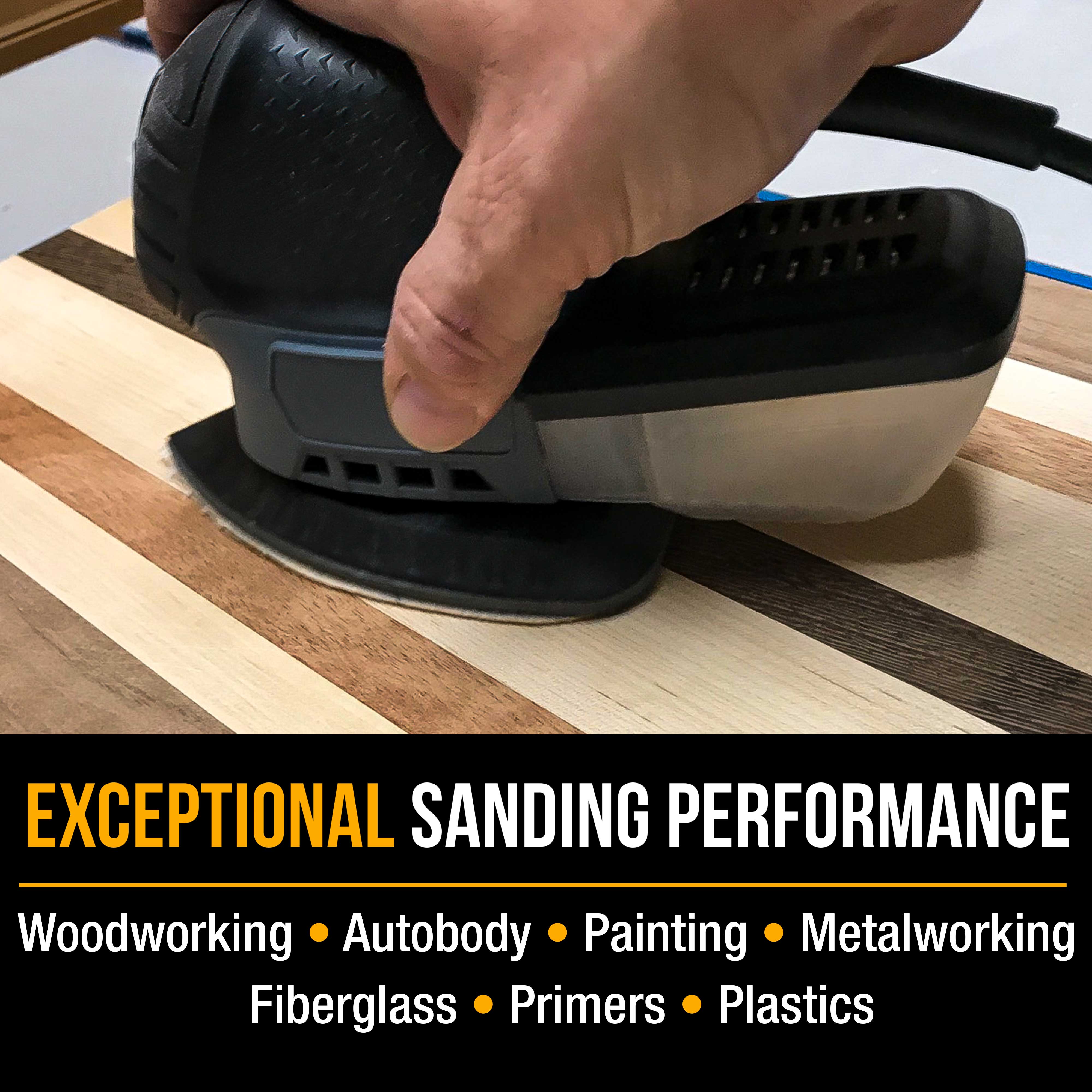 2000 Grit 5 Hole Hook & Loop Sanding Discs for Mouse Sanders - Box of 18 Sheets - Perfect for Fine Woodworking, Auto Body Sanding & DIY Projects