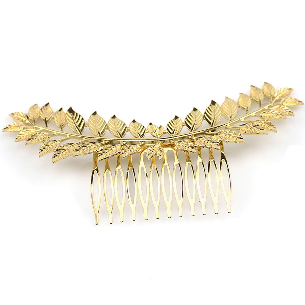 Elegant Gold Leaf Hair Comb for Brides & Bridesmaids - Wedding Hair Accessories with Combs - Perfect for Weddings, Prom & Special Occasions