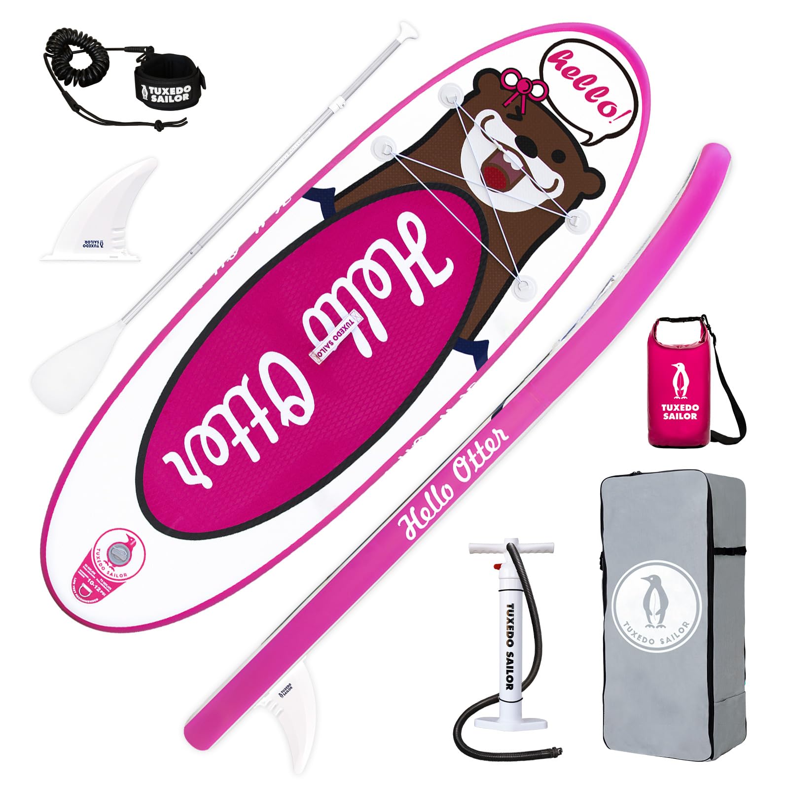 Premium Inflatable Stand Up Paddle Board for Adults & Kids - Lightweight SUP with Paddle, Pump, Leash & Carry Bag - Perfect for Lakes, Rivers & Ocean Surfing