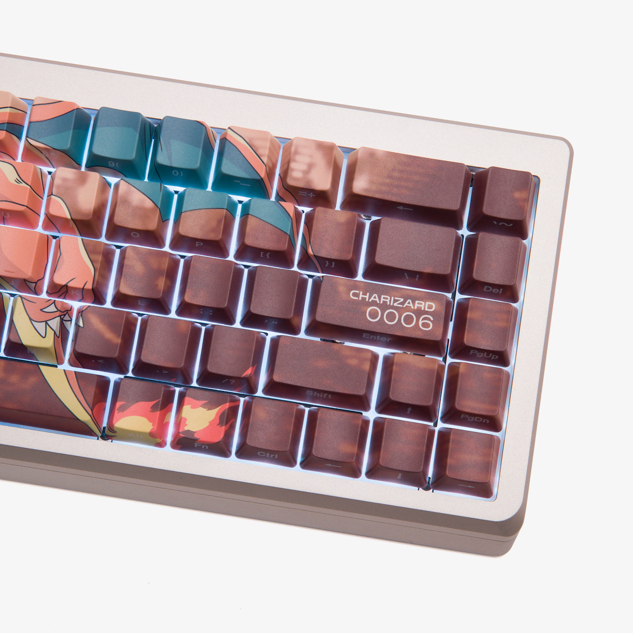Pokémon + HG Summit 65 Keyboard 2.0 - Charizard Edition | Mechanical Gaming Keyboard for PC & Mac | Perfect for Gaming, Typing & Collectors