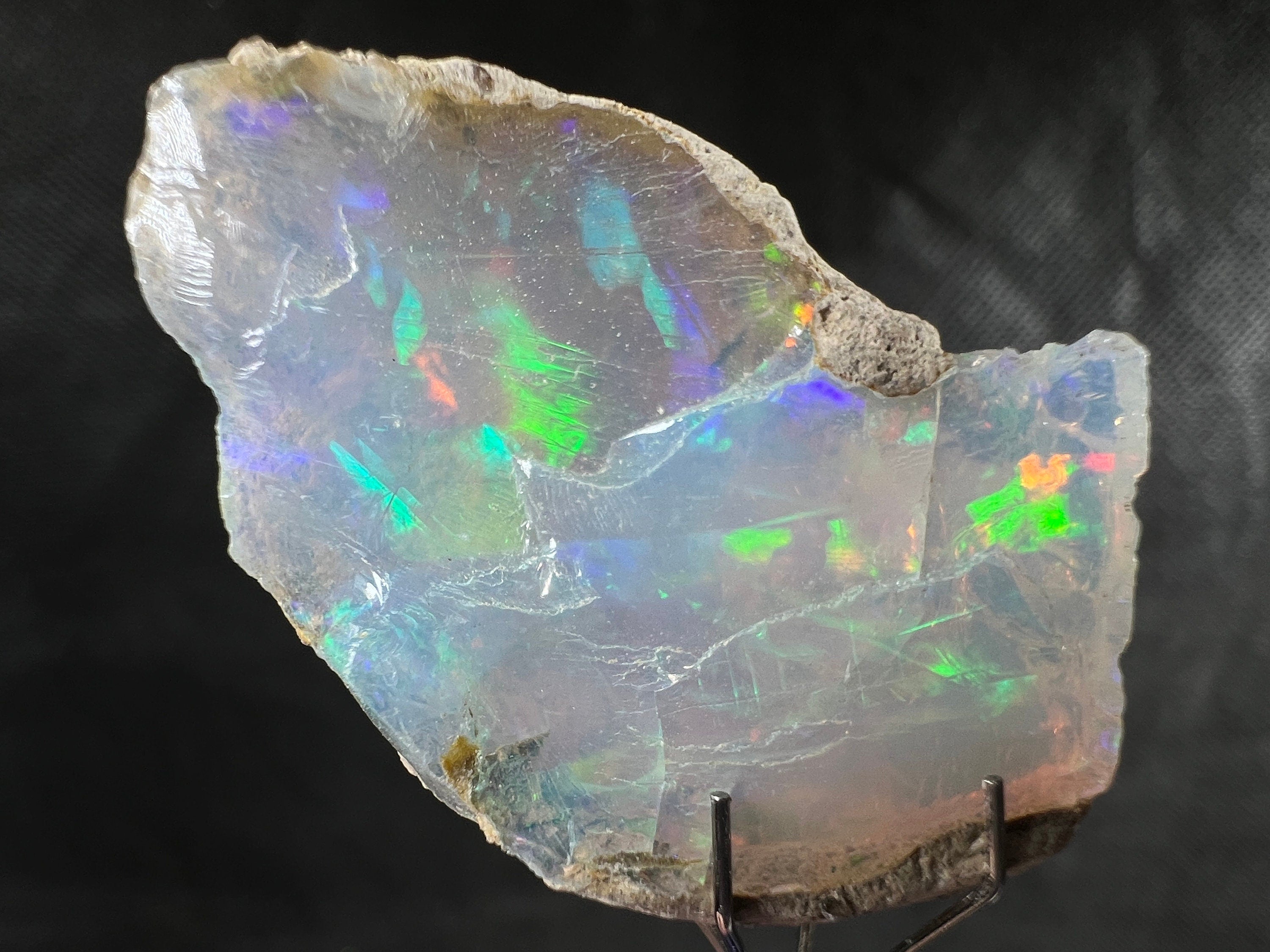 4A+ Welo Opal Raw Crystal - Certified Cutting Grade Gemstone for Jewelry Making (50627) | Perfect for Handcrafted Rings, Necklaces & DIY Opal Jewelry Designs
