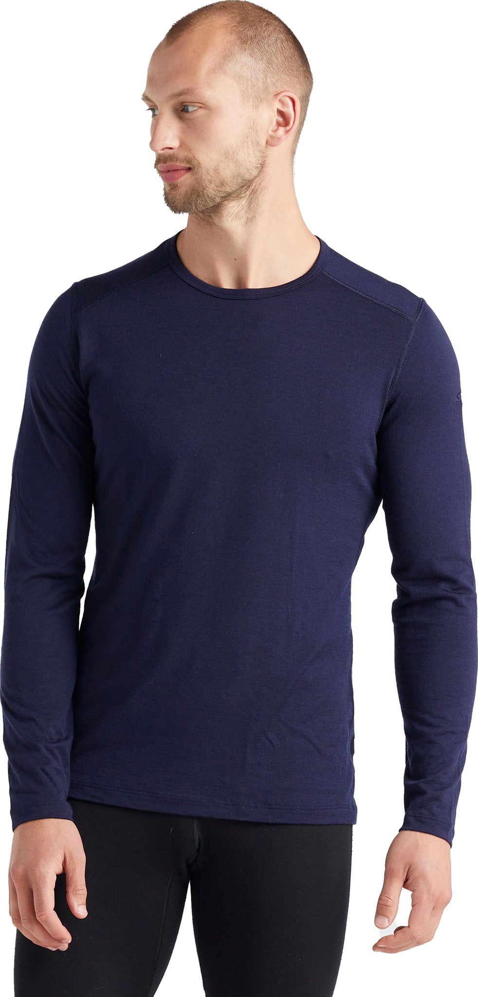 200 Oasis Long Sleeve Crew Neck T-Shirt for Men - Soft Cotton Casual Shirt - Perfect for Everyday Wear, Work & Outdoor Activities