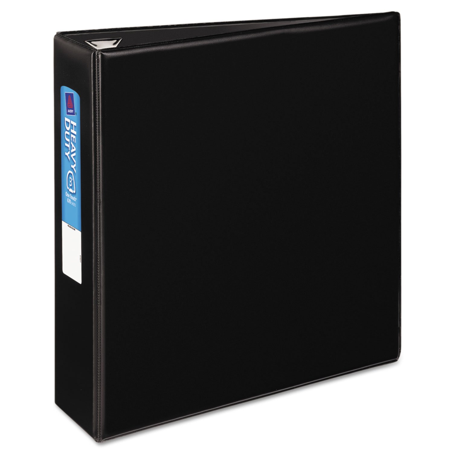 Avery Heavy-Duty 3 Inch 3-Ring Binder with One Touch EZD Rings - 3.5 Inch Spine, Durable Black Binder (79983) for Office, School, and Document Organization