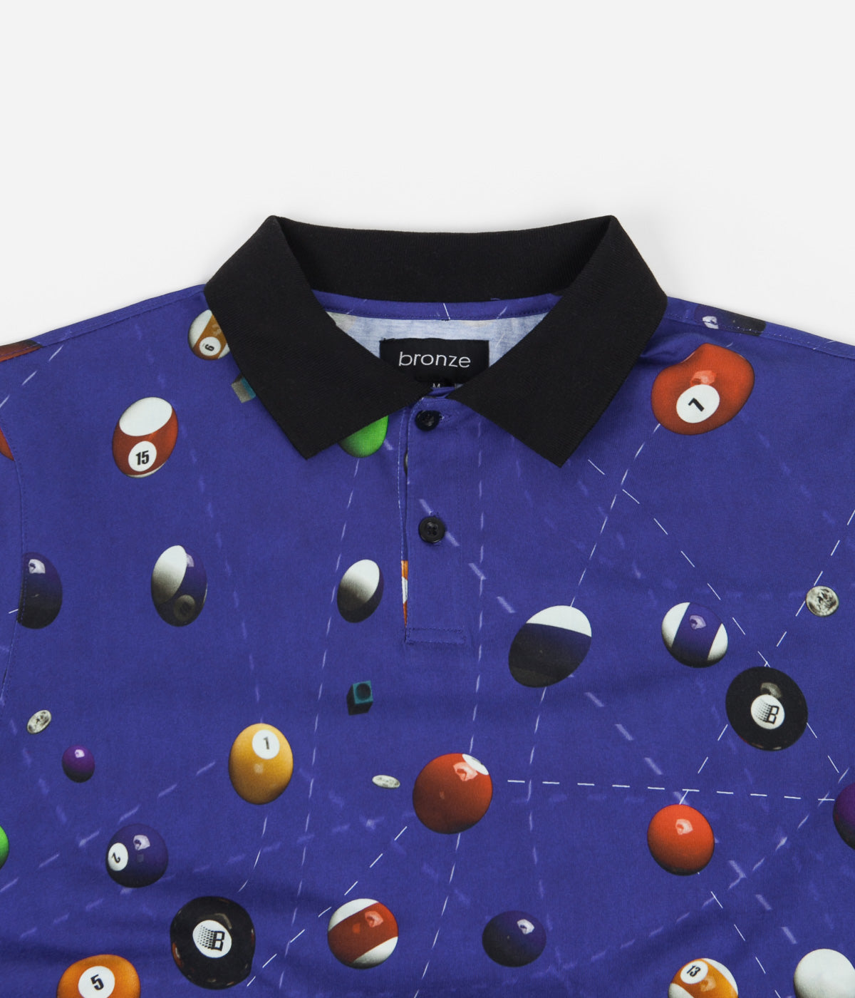 Premium Bronze 56K Billiard Polo Shirt for Men - Classic Blue Casual Shirt - Perfect for Pool Parties, Bar Outings & Casual Wear