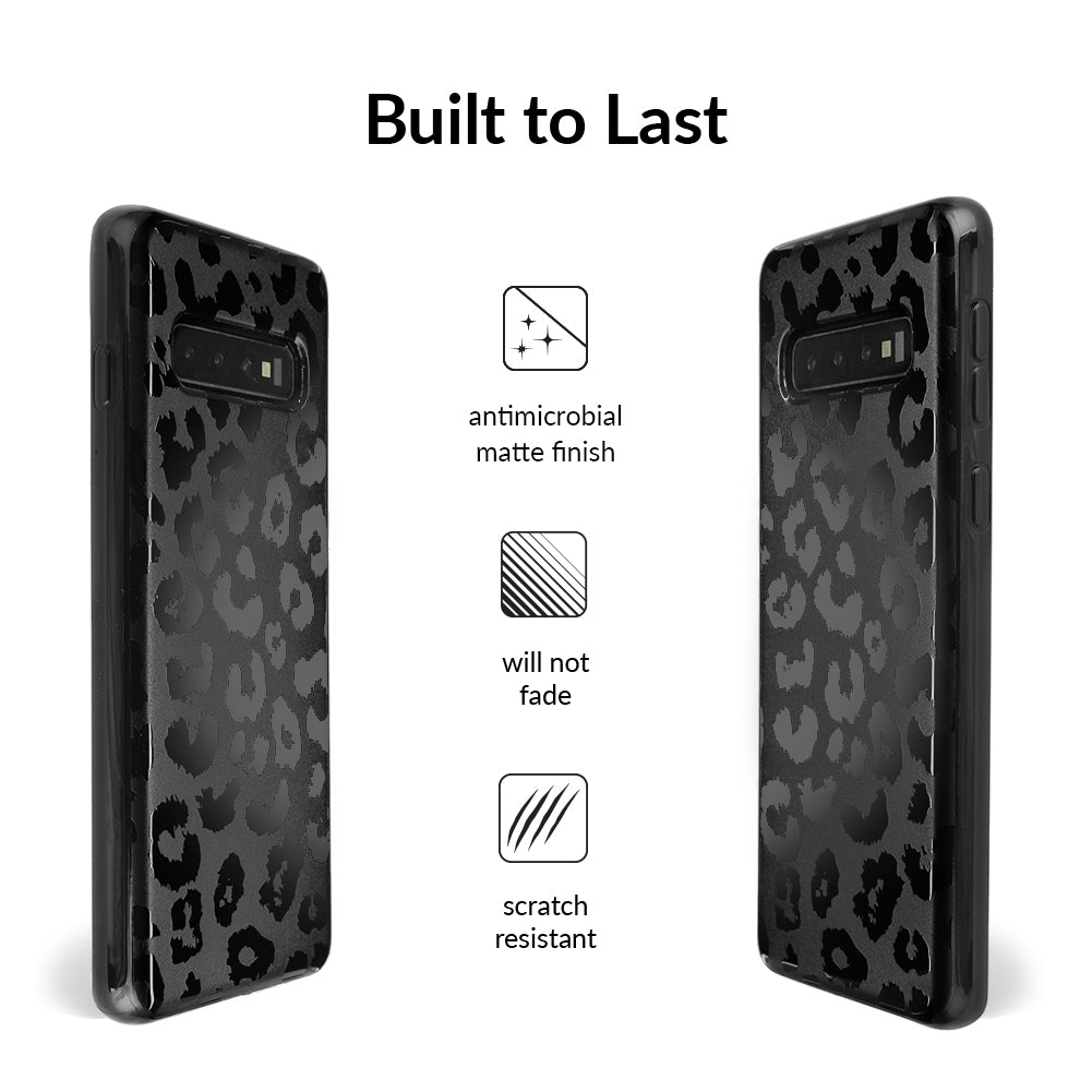 Samsung Galaxy Phone Case with Black Leopard Design - Stylish & Protective Cover for Everyday Use and Outdoor Adventures