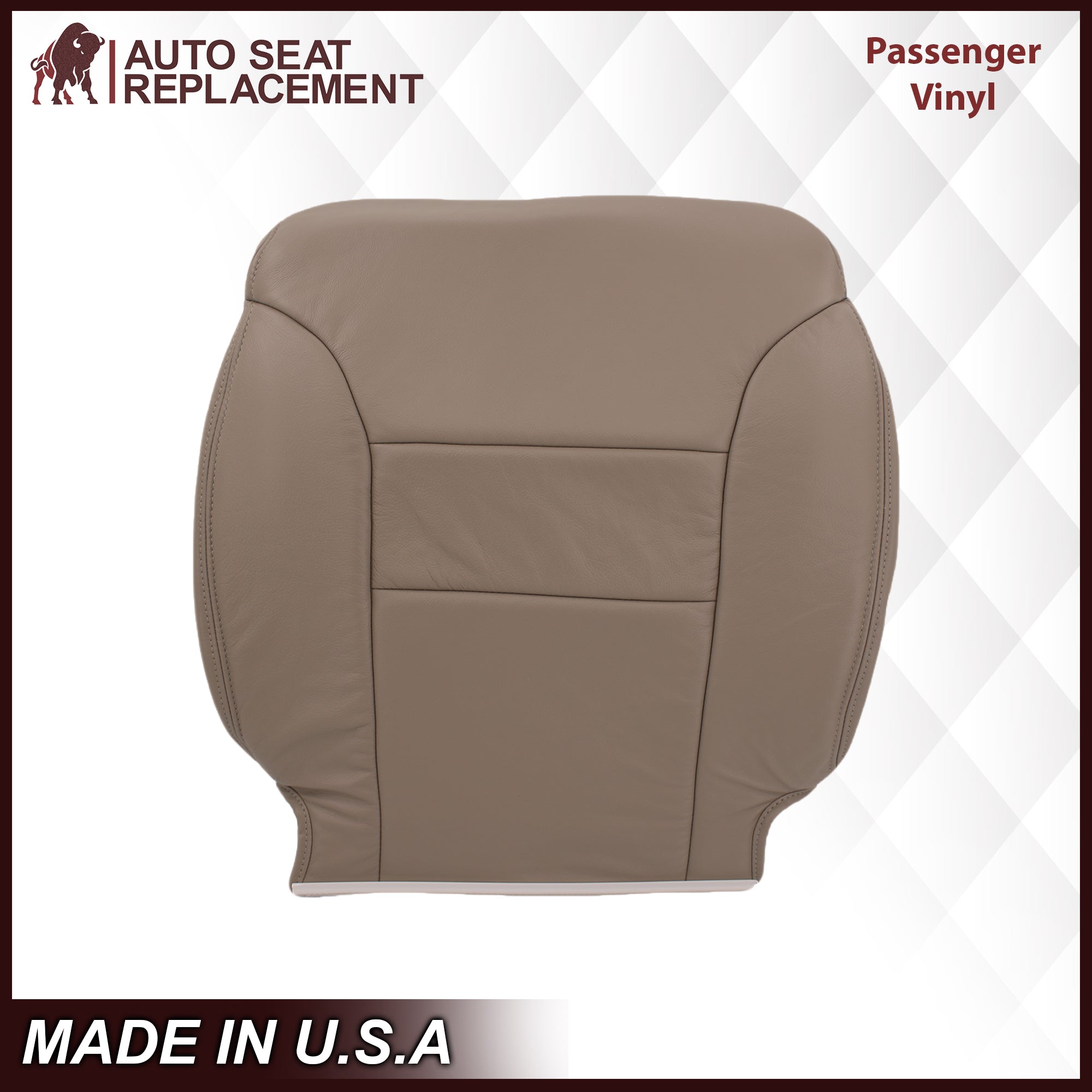 1995-1999 GMC Yukon & Sierra Custom Fit Tan Seat Covers - 60/40 Bench Bottom Replacement - Durable Car Interior Accessories for Off-Roading & Daily Commute