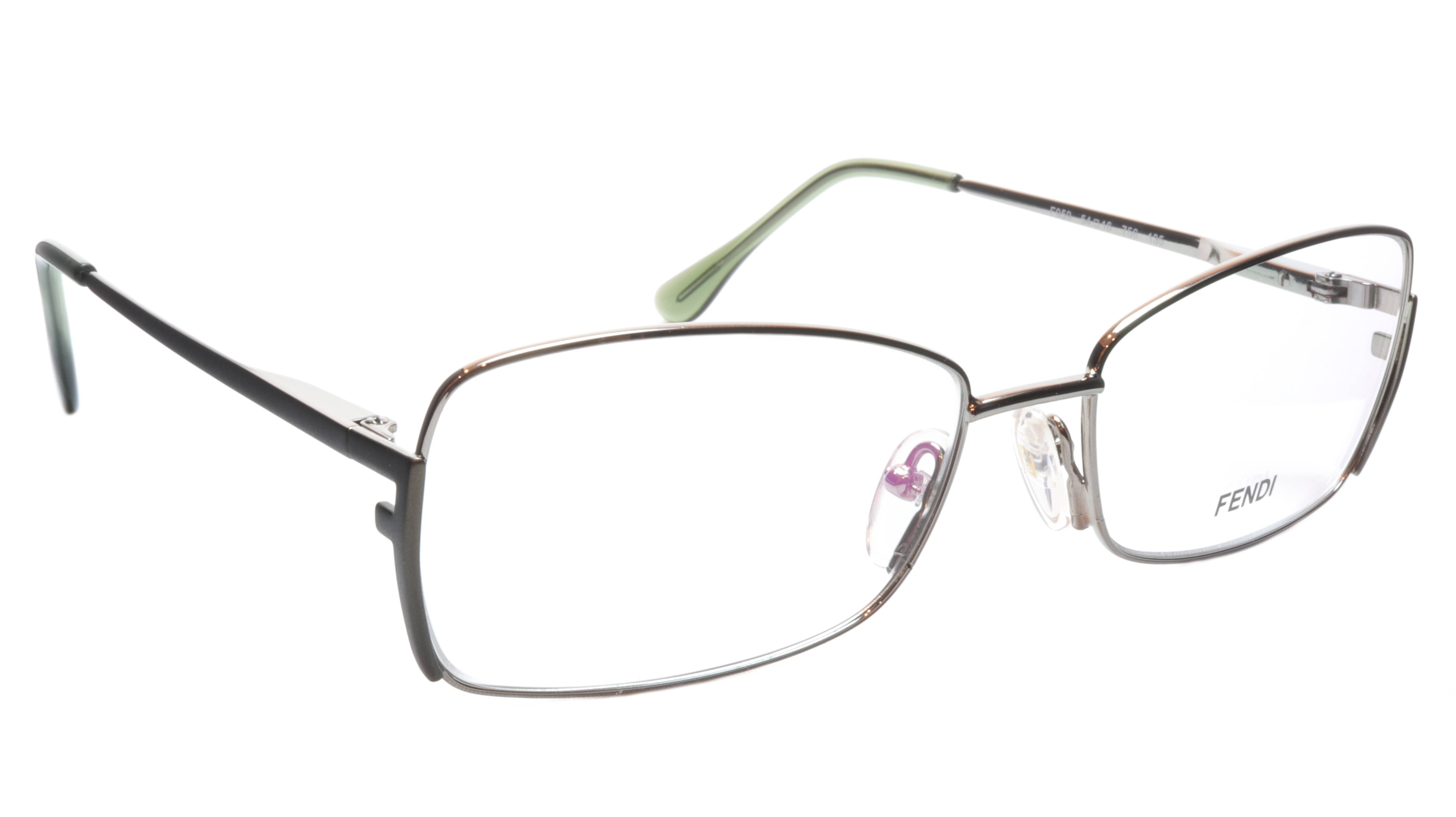 FENDI F959 (756) Metal Golden Sage Eyeglasses Frame - Made in Italy - 54 16 135, 33 - Luxury Designer Sunglasses for Women & Men - Perfect for Everyday Wear, Office & Fashion Outings