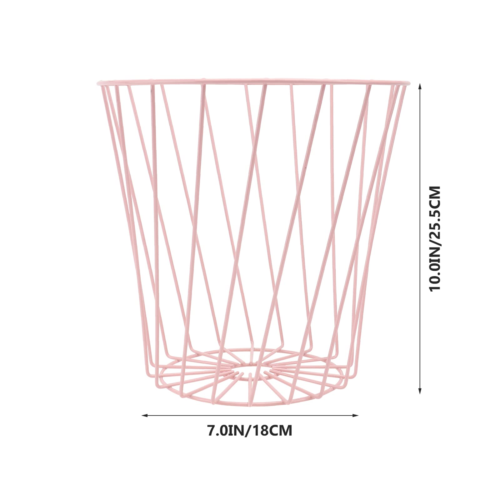 **Cabilock 1-Piece Metal Umbrella Bucket Trash Can – Farmhouse Kitchen & Entryway Organizer with Wet & Dry Separation – Pink Rubbish Bin for Office, Home, and Outdoor Use**    *(Use Case: Perfect for kitchens, entryways, offices, and outdoor spaces to keep umbrellas, trash, and wet items neatly separated.)*
