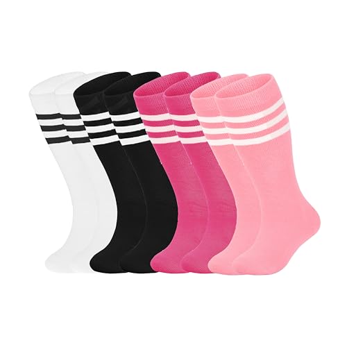 White/Pink/Rose Pink/Black Stripe