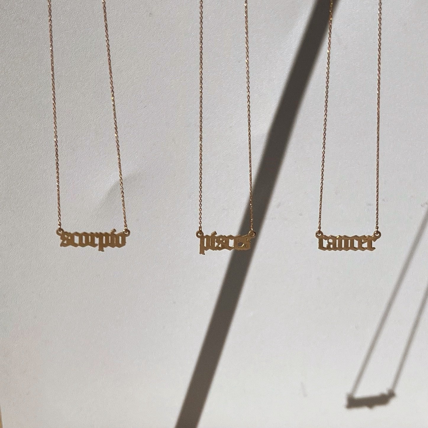 14K Gold Petite Zodiac Pendant Necklace - Dainty Horoscope Charm for Women - Perfect Gift for Birthday, Anniversary & Everyday Wear