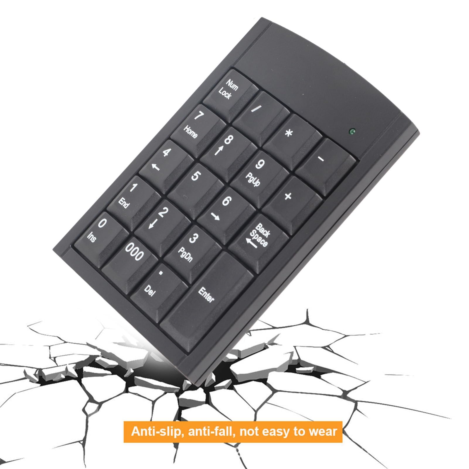 Yoidesu Mini USB Numeric Keypad - Portable External Number Pad for Laptop, PC & Desktop - Wireless Numeric Keyboard for Fast Data Entry, Accounting & Office Work (Plug & Play) - Perfect for Accountants, Programmers & Office Professionals
