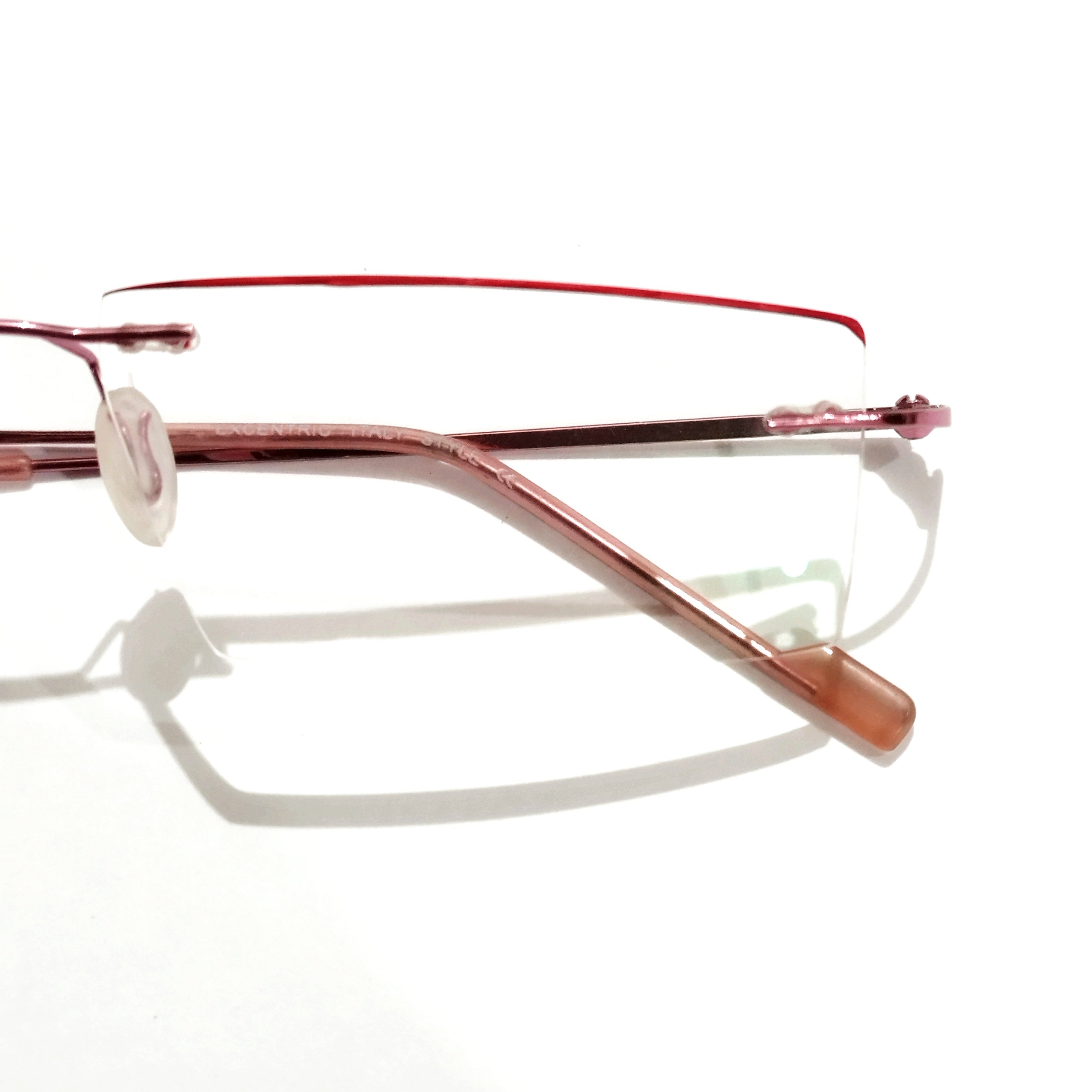 Pink Rimless Reading Glasses +1.00 Power with Anti-Glare Coating | Lightweight Comfort for Reading, Computer Use & Daily Activities