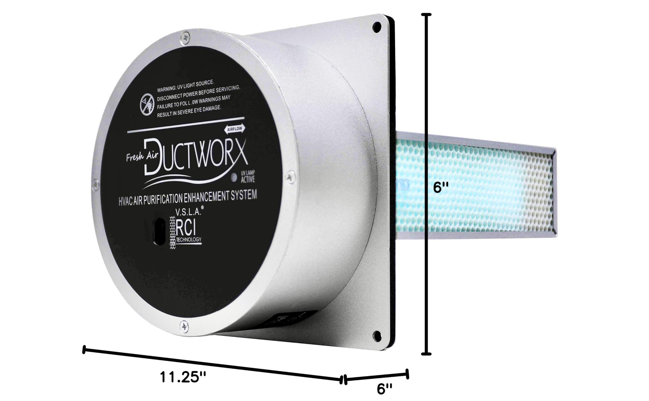 Fresh Air Ductworx HVAC Air Purification System – Advanced Air Cleaner Similar to EcoQuest & Vollara | Improves Indoor Air Quality for Homes & Offices