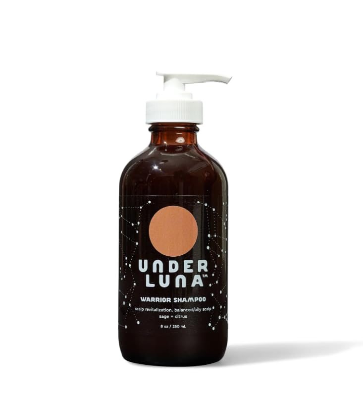 Warrior Shampoo for Balanced to Oily Scalp - 8 Oz Natural Hair Care for Men & Women - Refreshing Daily Use for Gym, Workout & Active Lifestyle