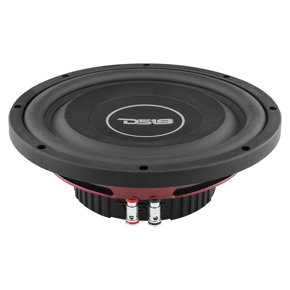 SRW Shallow Mount 10-Inch Car Subwoofer - 200 Watts RMS, SVC 4 Ohm - Perfect for Tight Spaces in Trucks, SUVs & Custom Car Audio Systems