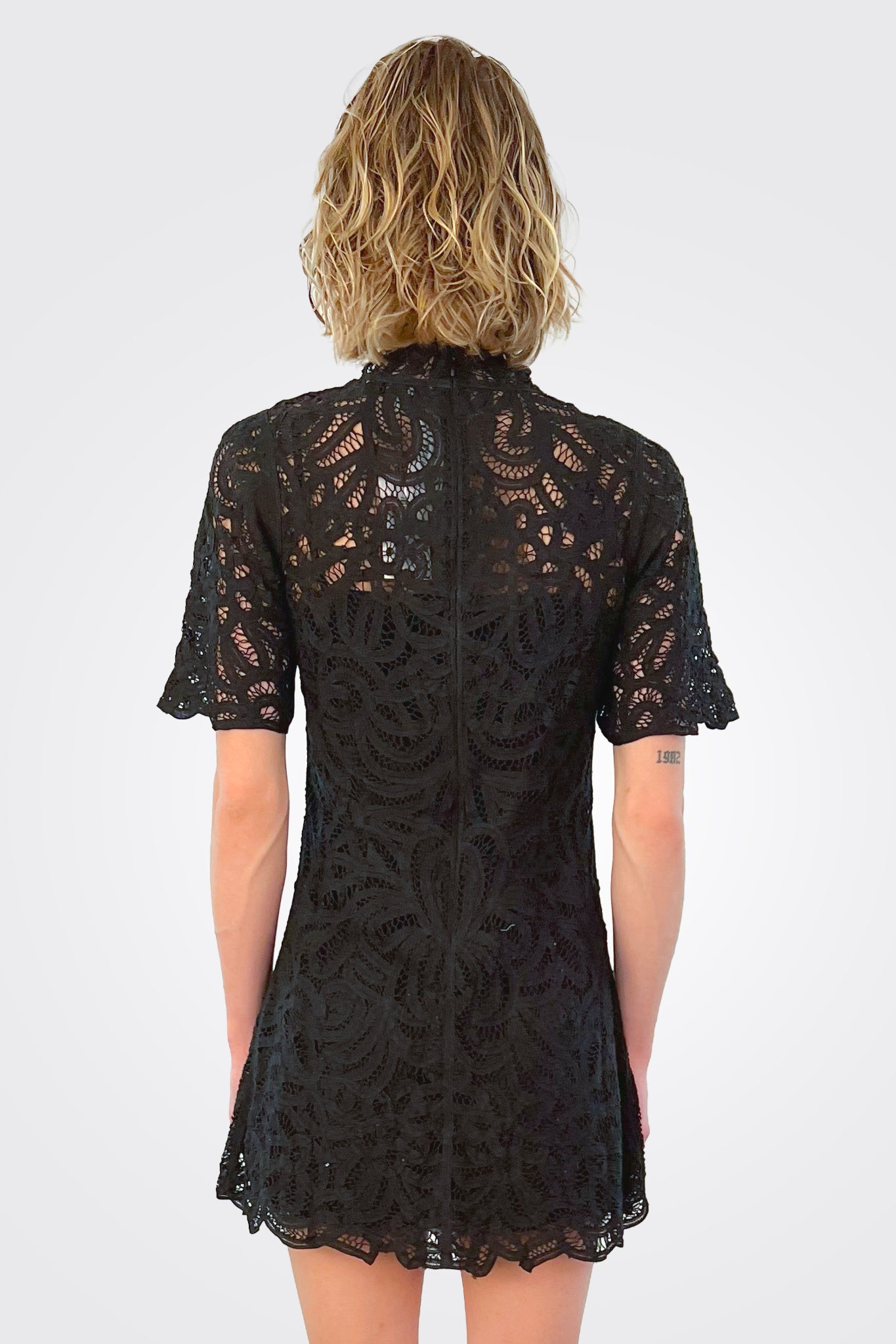 Branca Women's Short Sleeve Casual Dress - Black | Comfortable Summer Dress for Beach, Party & Everyday Wear
