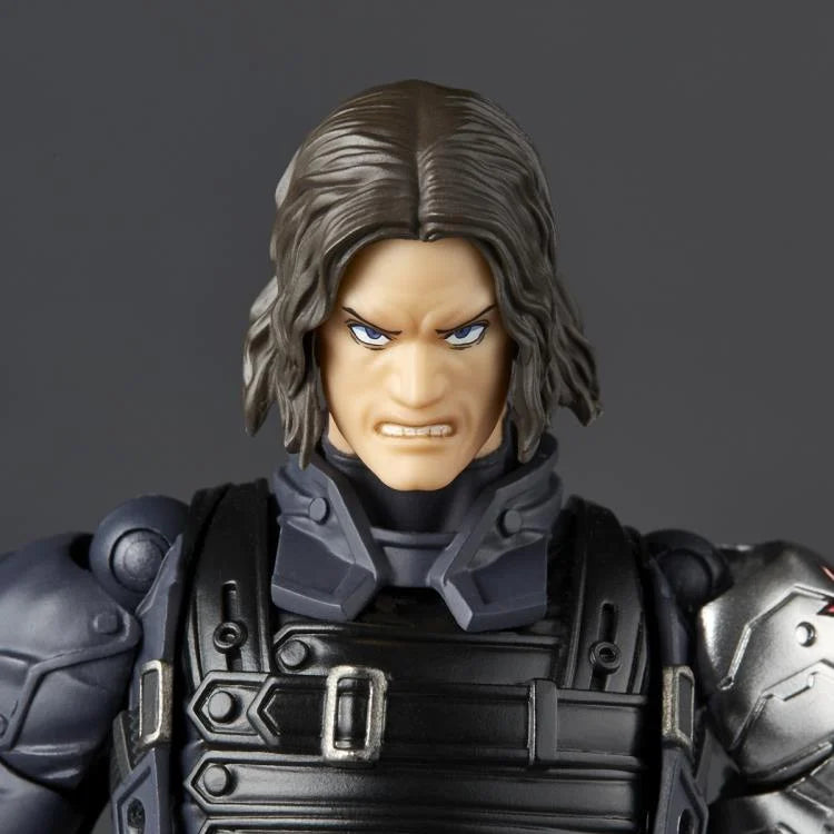 Amazing Yamaguchi Revoltech Winter Soldier Action Figure NR026 - Collectible Marvel Superhero Toy for Display & Play