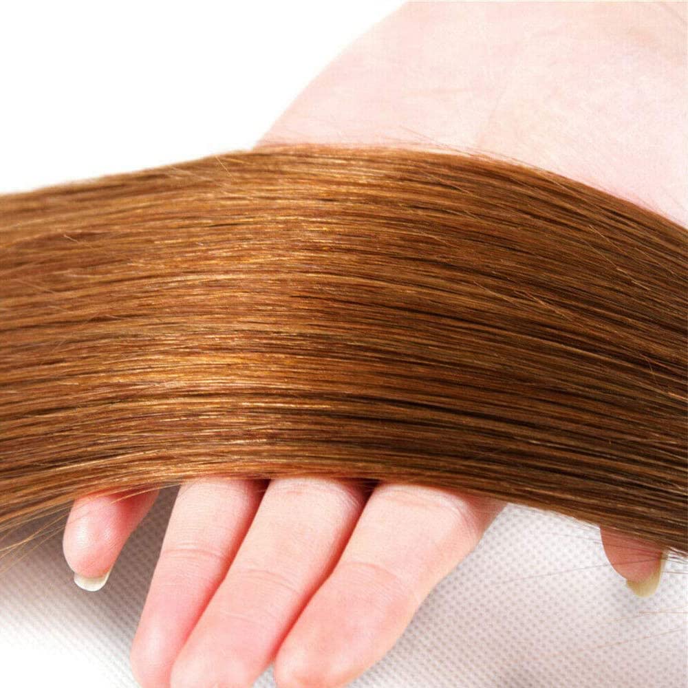 Ombre Human Hair Bundles 1B/30 - Two Tone Virgin Unprocessed Hair Weave for Black Women - 3 Bundles Brown Color (26 28 30 Inch) - Perfect for Natural Hairstyles, Weaves & Extensions