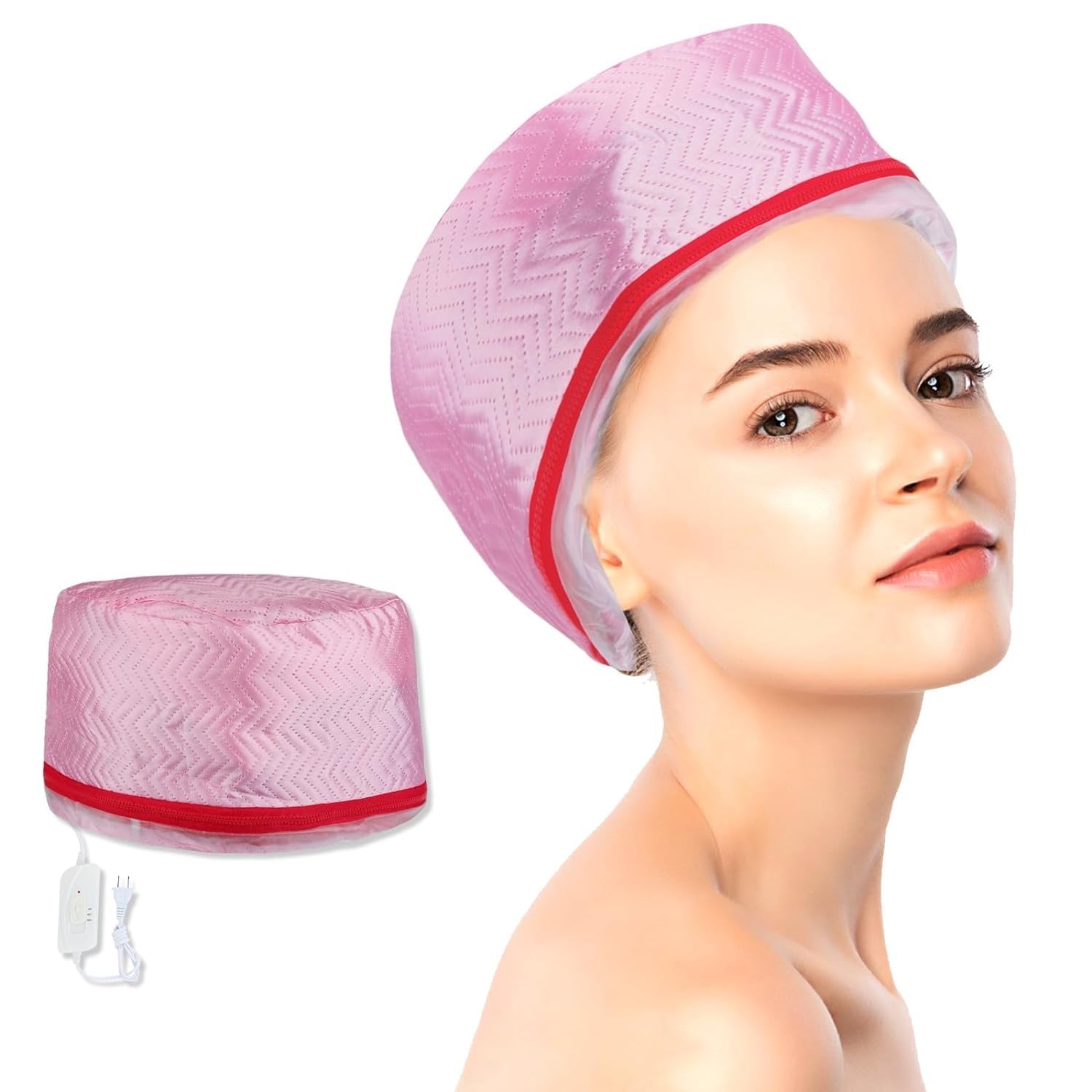 Sweetpea Fx Heat Cap for Deep Conditioning - Adjustable Hair Steamer for Natural Hair at Home, Premium Material for Deep Conditioner & Hot Oil Treatment - Perfect for Salon-Quality Hair Care & Relaxing Spa Days