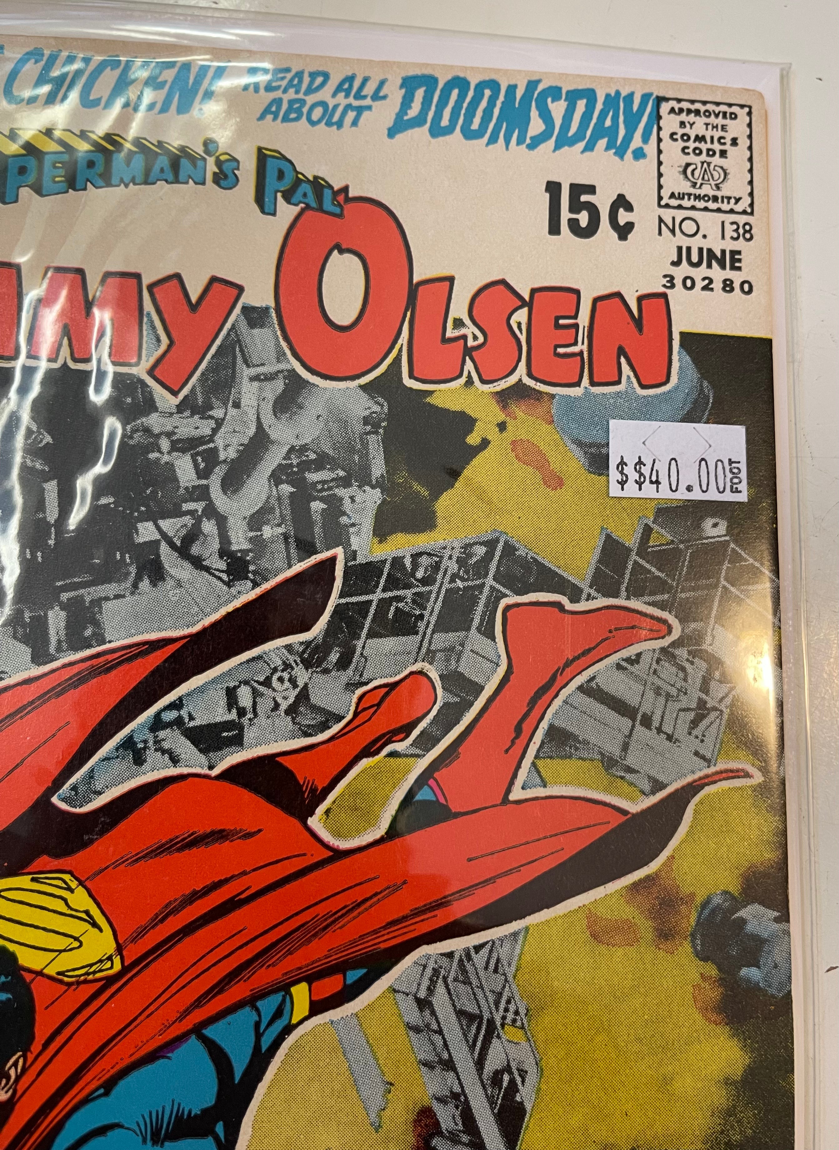 Jimmy Olsen Superman’s Pal #138 Vintage Comic Book - Collectible DC Comics for Fans & Enthusiasts | Perfect for Display, Gifts & Comic Collections