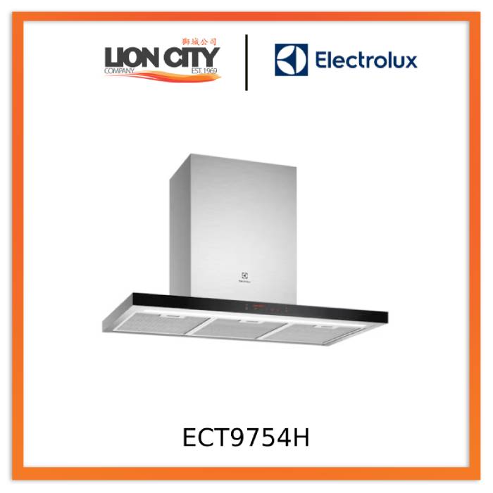 Electrolux ECT9754H 90cm UltimateTaste 700 Stainless Steel Chimney Extractor Hood - Powerful Kitchen Ventilation for Cooking, Grilling & Frying