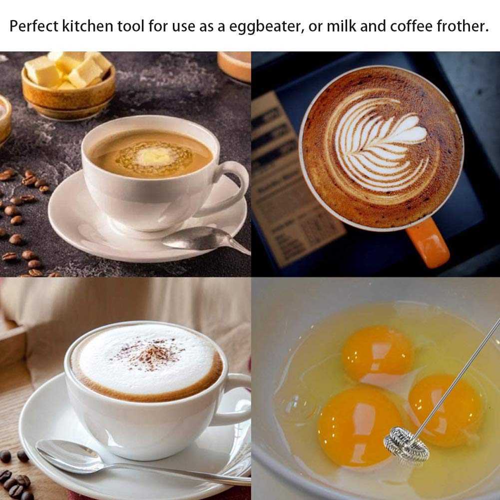 Electric USB Rechargeable Milk Frother & Mixer - Handheld Multi-Function Eggbeater for Coffee, Hot Chocolate & Baking | Perfect for Home Kitchen & Cafe Use