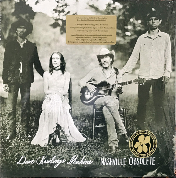 Dave Rawlings Machine - Nashville Obsolete LP Album Reissue (Near Mint NM/M) | Vinyl Record for Music Collectors & Audiophiles - Perfect for Home Listening & Vintage Music Enthusiasts