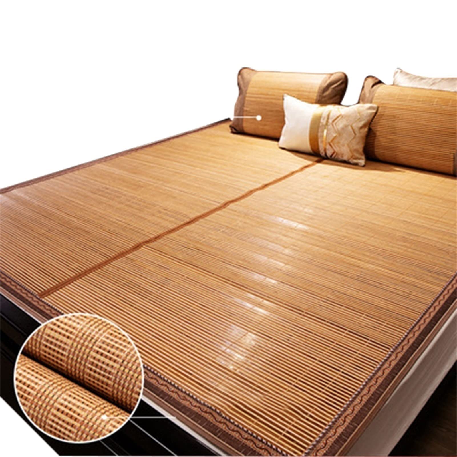 YEARGER Bamboo Cooling Pad Set - 3-Piece King Size Cooling Mat for Summer, Smooth Air Conditioning Mattress Topper for Bedroom, Double Bed & Student Dorm | Breathable & Temperature Regulating for Hot Sleepers, Night Sweat Relief, Comfortable Summer Sleep Solution