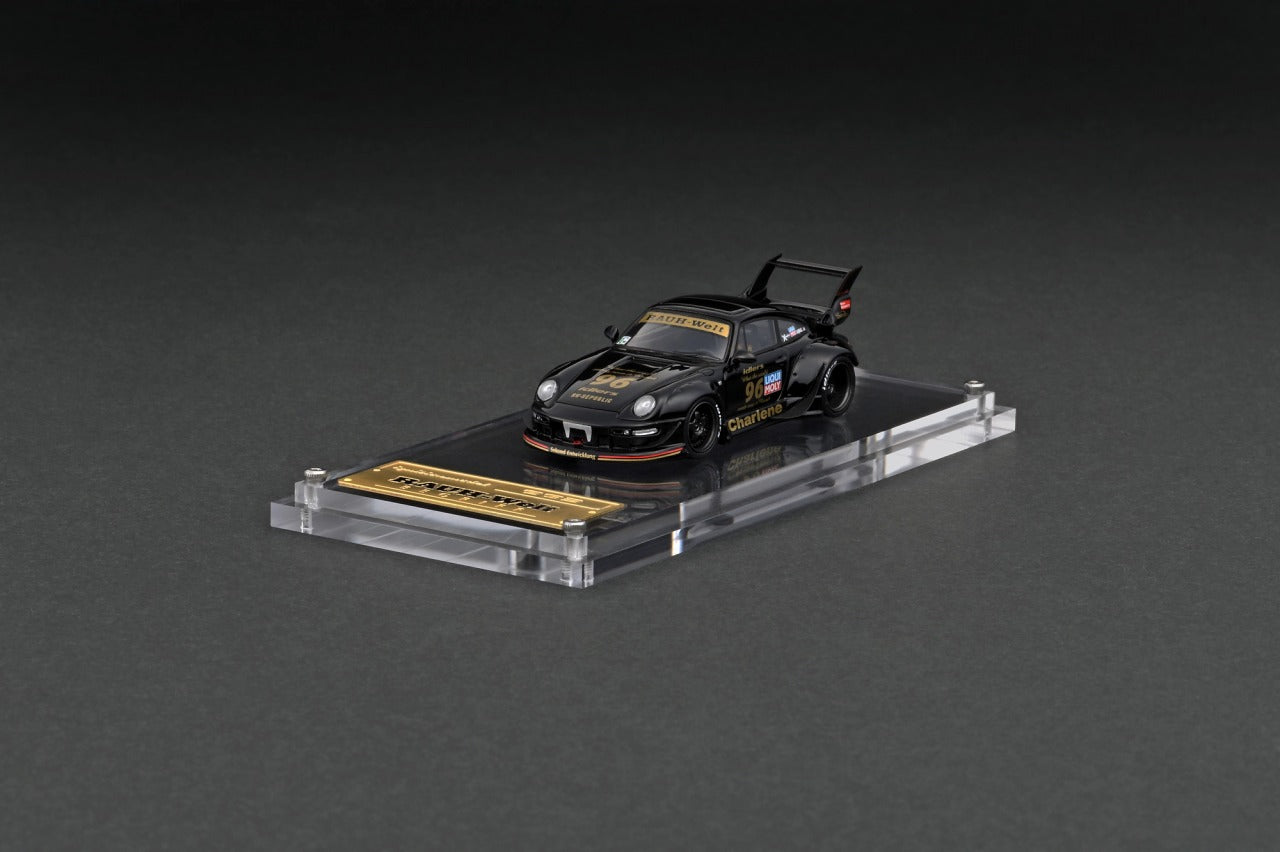 1:64 Scale Porsche 993 RWB Diecast Model Car - Black Collectible Toy for Adults & Kids | Perfect for Display, Racing Games & Car Enthusiast Collections