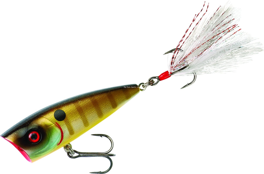 Booyah Boss Pop Topwater Popper Fishing Lure - Premium Bass & Pike Topwater Bait for Freshwater & Saltwater Fishing - Perfect for Morning & Evening Topwater Strikes