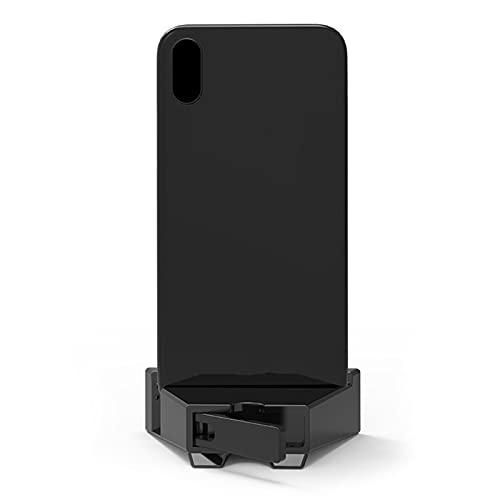 iKASUS Portable Phone Stand with Built-in Sound Amplifier - No Bluetooth or Charging Needed - Hands-Free Speaker Holder for Music, Movies & Videos (Black) - Perfect for Home, Office & Travel Entertainment