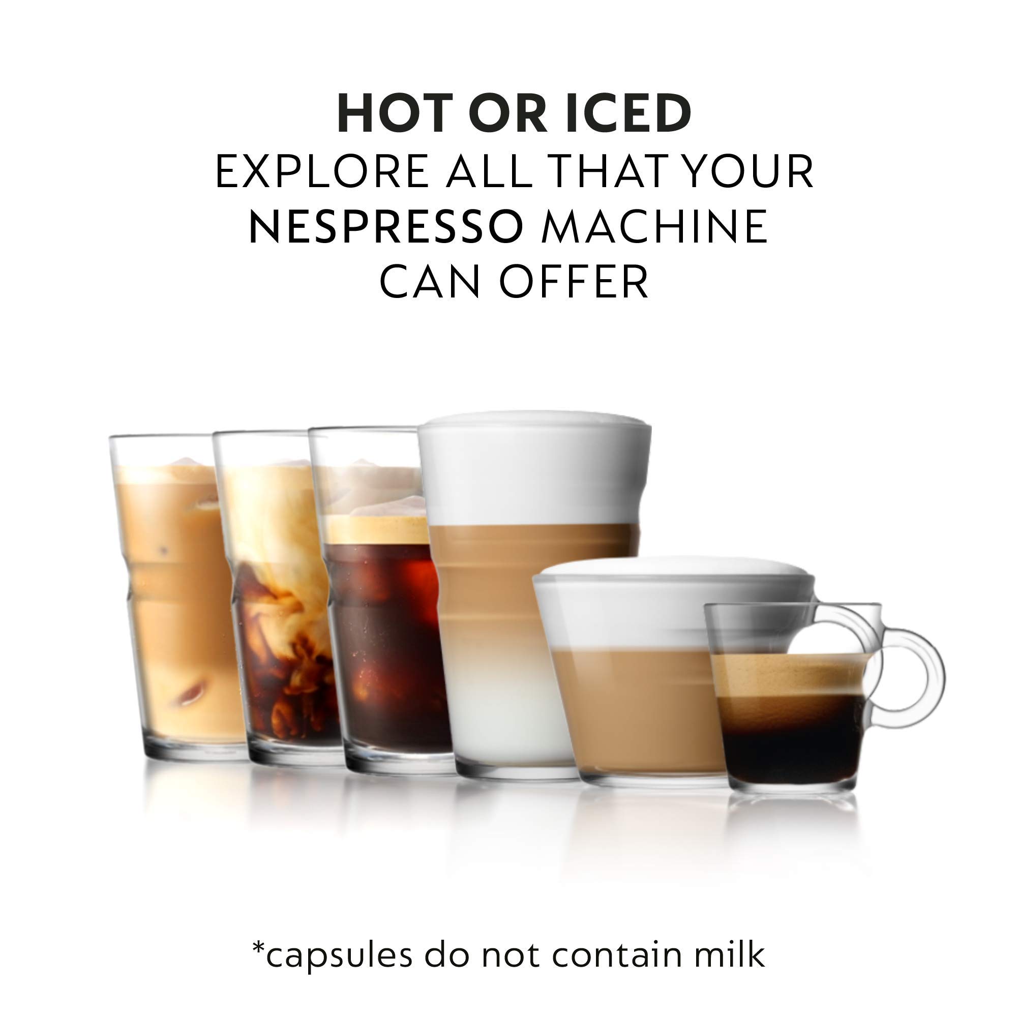 Nespresso OriginalLine Ristretto Intenso Dark Roast Coffee Capsules - 50 Count Pods for Espresso & Coffee Lovers - Perfect for Home, Office & Gifting