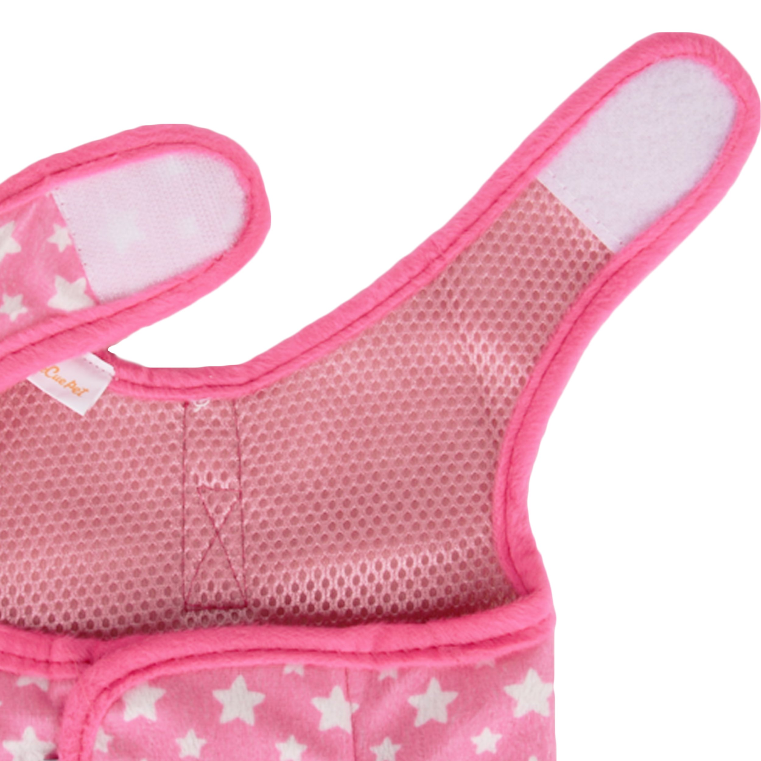 Lucky Stars Medium Dog Dress with Choke-Free Harness & Leash Set - Pink | Comfortable Pet Clothes for Small to Medium Dogs | Perfect for Daily Walks, Outdoor Adventures & Special Occasions