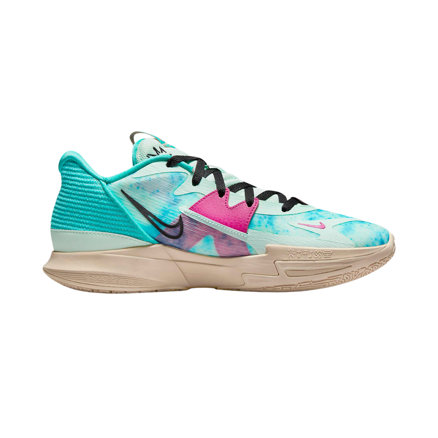Nike Kyrie Low 5 Basketball Shoes - Community Blue/Pink Cream - Lightweight & Responsive for Court Performance - Perfect for Indoor & Outdoor Games, Streetwear Fashion