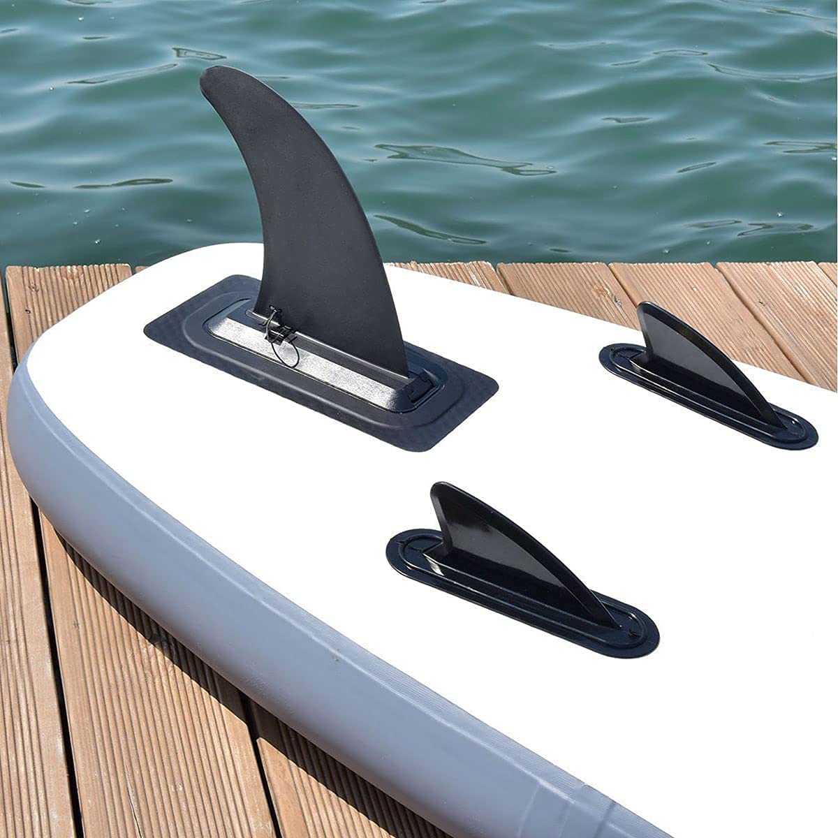 9 Inch Surfing Fin - Detachable SUP Fin for Longboard, Paddle Board & Kayak | Durable Center Fin & Tail Rudder for Enhanced Stability & Performance | Perfect for Ocean Surfing, SUP Adventures & Kayaking