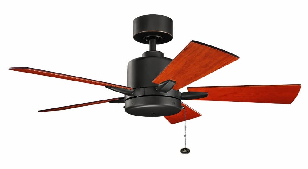 KICHLER 330241MWH 42 Inch White Ceiling Fan - Modern Contemporary Design, Bowen Collection - Perfect for Living Room, Bedroom & Office Spaces