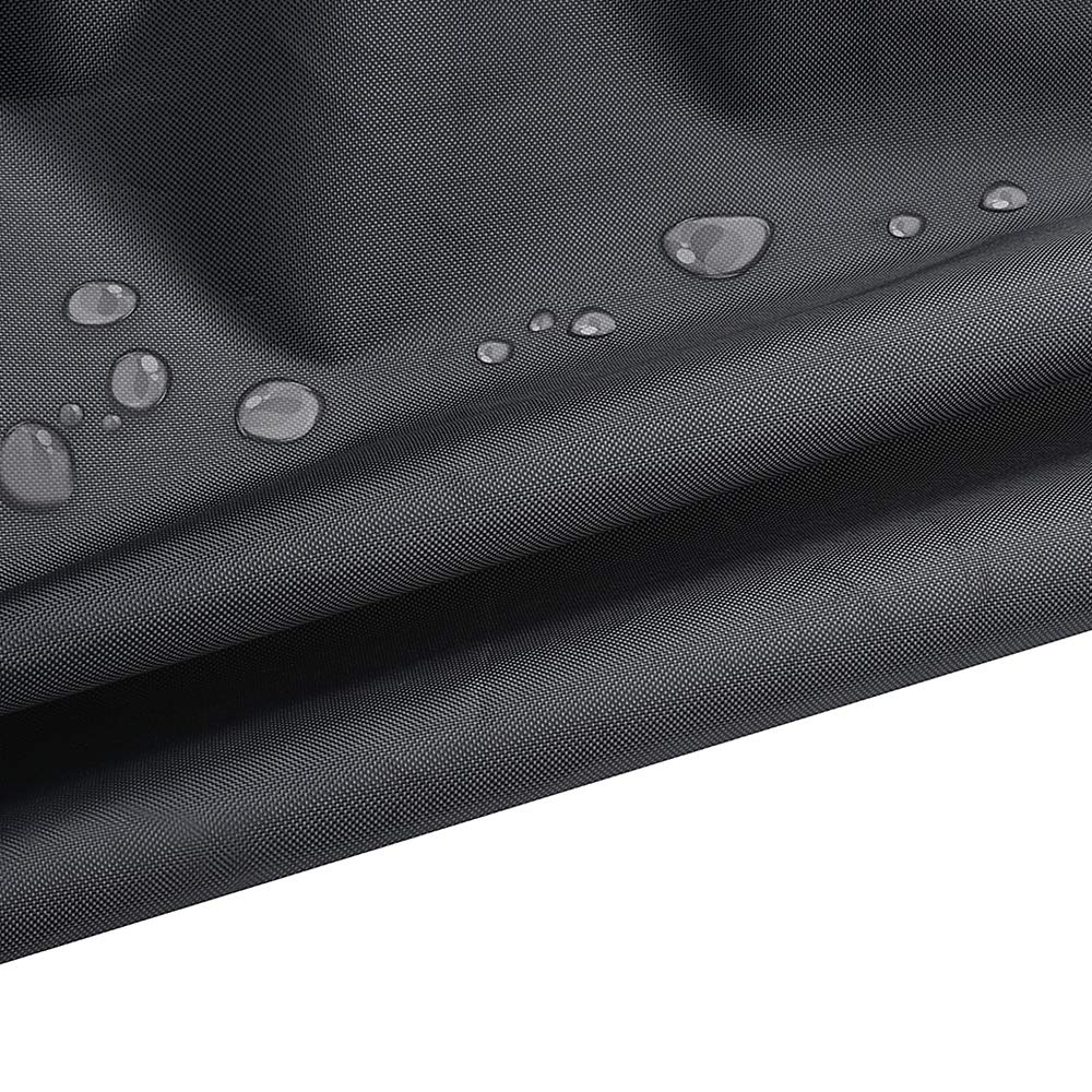ANMINY Waterproof Outdoor Chair Covers - UV Resistant, Windproof, Stackable Patio Furniture Protector for Barstools, Lawn & Dining Chairs with Storage Bag (Black, Pack of 2) - Perfect for Backyard, Deck, Garden & Poolside Use
