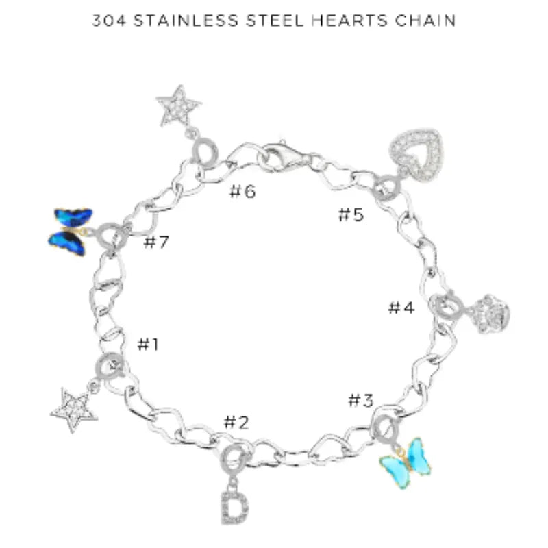 Elegant Charm Bracelet with Assorted Charms - Fashion Jewelry Gift for Women - Perfect for Birthday, Anniversary & Special Occasions