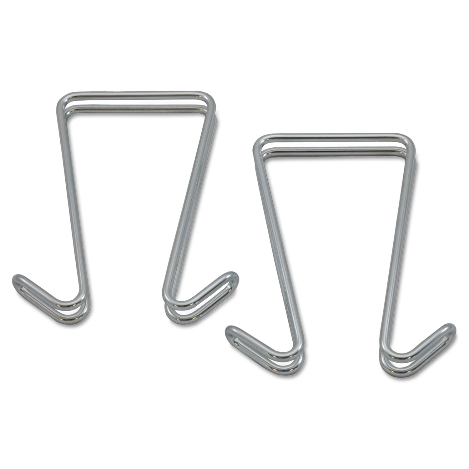 Alera® Double Sided Steel Garment Hook - 2 Pack, Silver (0.5
