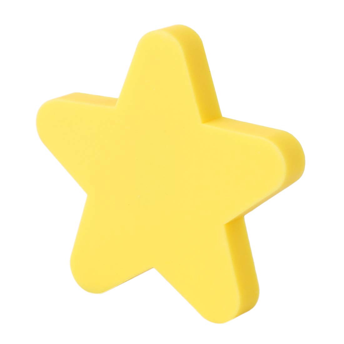 10Pcs Soft Rubber Cartoon Cabinet Knobs - Star Yellow for Kitchen & Wardrobe
