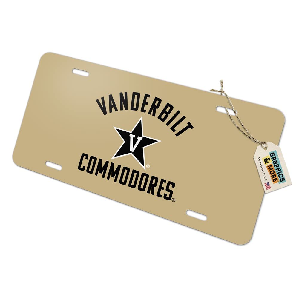 Vanderbilt University Commodores Novelty Metal Vanity License Plate - Perfect for Tailgating, Dorm Decor & Alumni Gifts